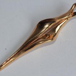 Pendentif design plaqué or Michèle FORGEOIS