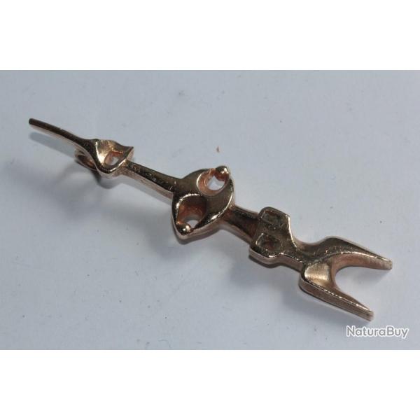 Pendentif design bronze dor Michle FORGEOIS