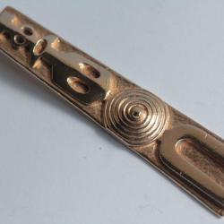 Pendentif design bronze doré Michèle FORGEOIS