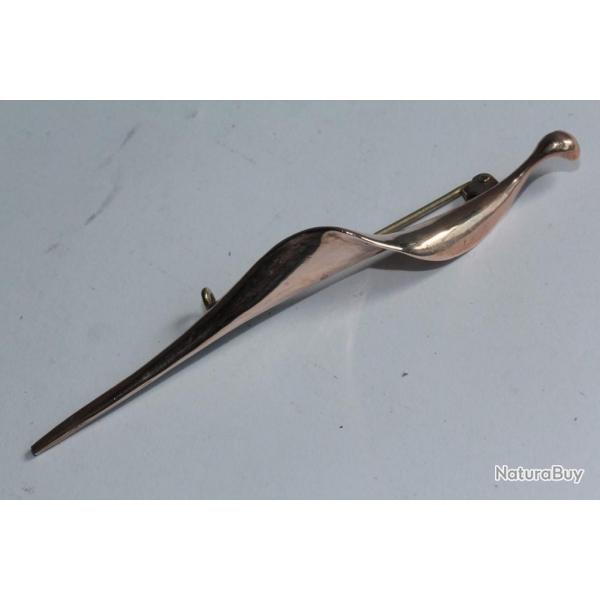 Broche design bronze cuivr Michle FORGEOIS Bijoux