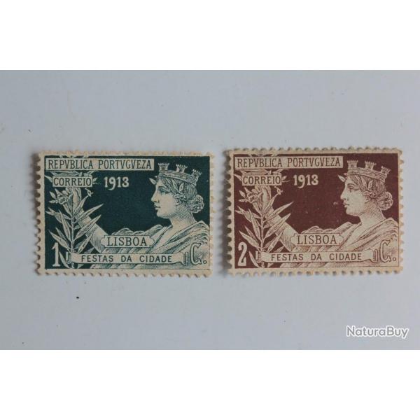 Timbres Portugal Festas da cidade 1913 neufs sans gomme