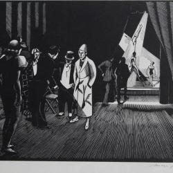 Bois gravé original Cirque Marc GONTHIER