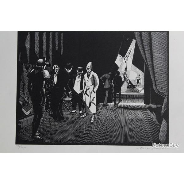 Bois grav original Cirque Marc GONTHIER