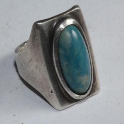 Bague argent apatite bleue