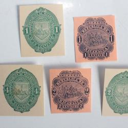 Timbres république du Nicaragua UPU 1890-1892