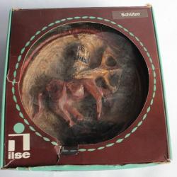 Bas relief bois sculpté zodiaque Sagittaire Ilse Schütze