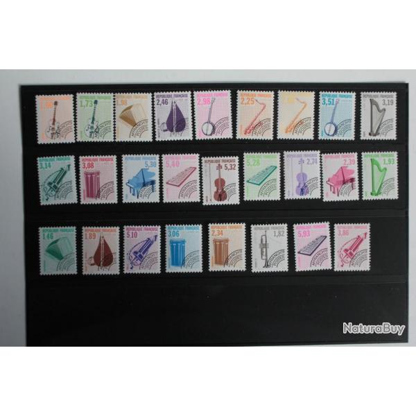 Timbres France pr-oblitr instrument de musique dentel 13 1990 neufs
