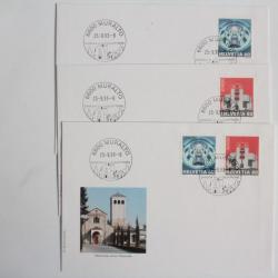 Lot 3 Enveloppes Suisse FDC 1993 muralto monumento storico nazionale