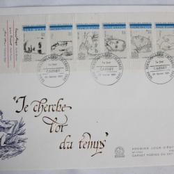 Enveloppe France FDC grand format 1991 Série personnages célèbres