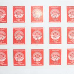 Planche 15 Vignettes Exposition philatélique internationale juin 1982