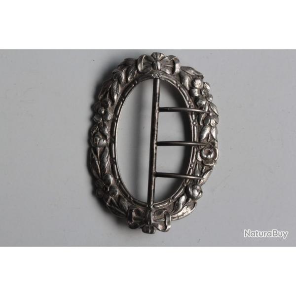 Ancienne boucle de ceinture argent Suisse