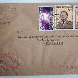 Enveloppe république malaga Agence navigation aérienne d'Afrique 1977