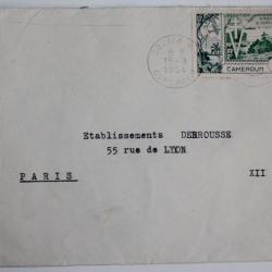 Enveloppe timbre Cameroun Libération 1954