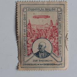 Timbre Vignette Allemagne Zeppelin,so lang die 1930