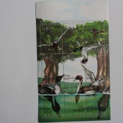 Timbres bloc Maldives canard/duck 1975 neufs