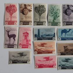 Timbres coloniale Italie campionaria Tripoli neufs sur charnière 1932