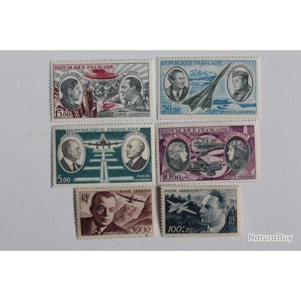 Timbres France Poste arienne aviateur clbre neufs