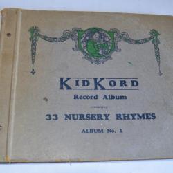 Coffret 5x78T chanson KIDKORD 33 nursery rhymes Album n°1