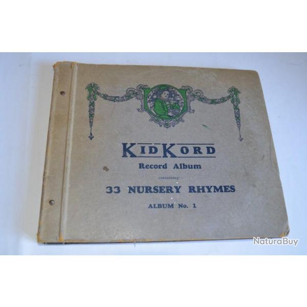 Coffret 5x78T chanson KIDKORD 33 nursery rhymes Album n1