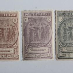 Timbres Italie caisse de prévoyance des chemises noires 1923 neufs