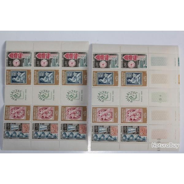 Timbres France Feuille philatec spar 1964 neufs