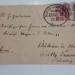 Timbre Allemagne oblitéré Bahnpost zug 3 1895