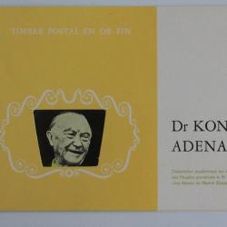 Timbres Or Yemen dr Konrad Adenauer neuf 1967
