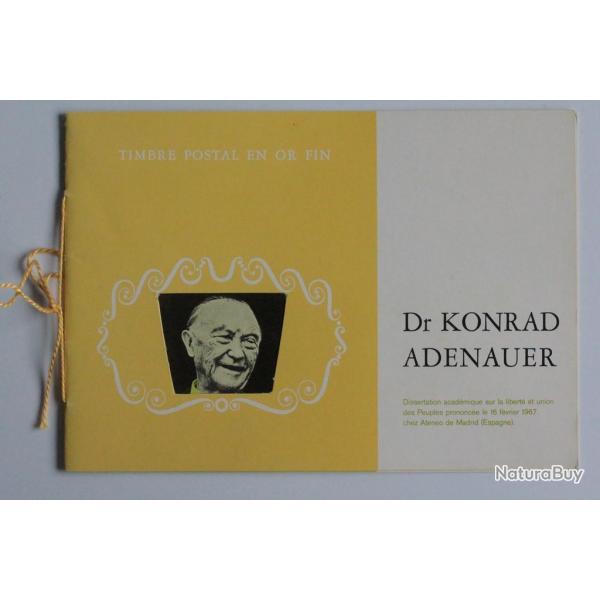 Timbres Or Yemen dr Konrad Adenauer neuf 1967