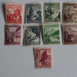 Timbres Allemagne 1938 série complète secours d'hiver neufs