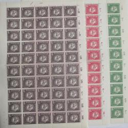 Planche 50 timbres Suisse OMS 1957 neufs