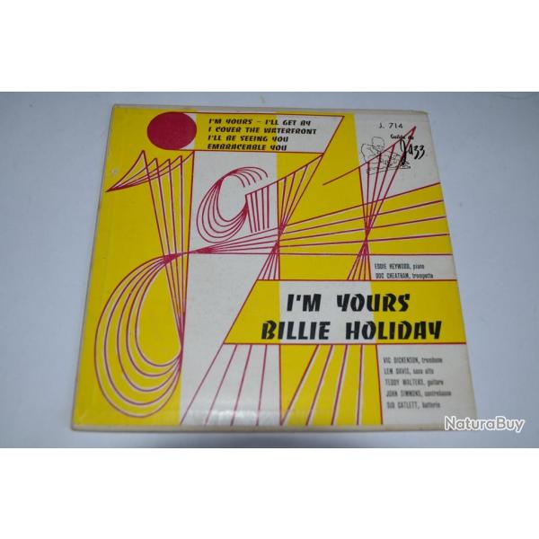 Vinyle 45T Jazz Billie holiday -  I'm yours