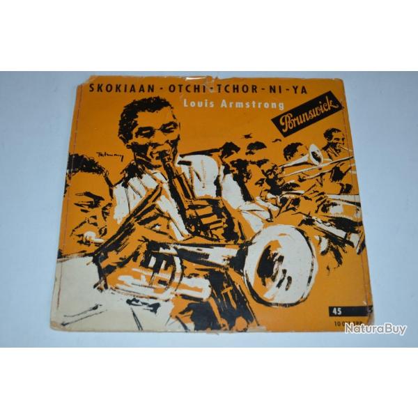 Vinyle 45T Jazz Louis Armstrong ?- Skokiaan / Otchi-Tchor-Ni-Ya