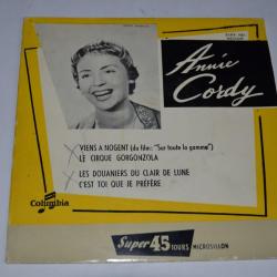 Vinyle 45T Chanson  Annie Cordy ?- Viens à Nogent
