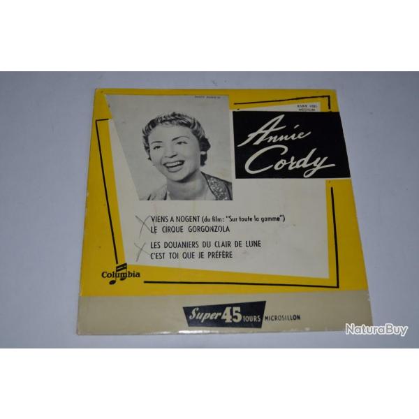 Vinyle 45T Chanson  Annie Cordy ?- Viens  Nogent