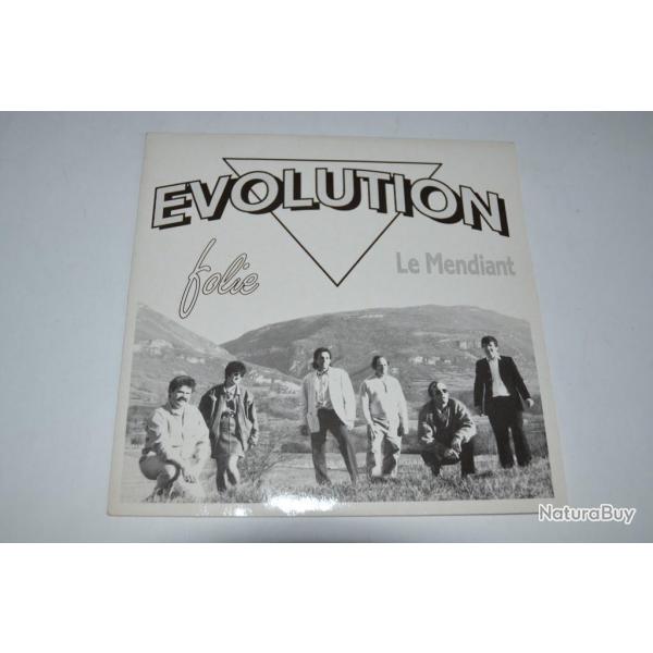 Vinyle 45T Rock pop Evolution - Folie / Le mendiant