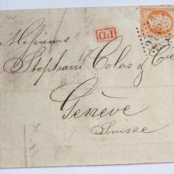 Pli marque postale France empire lauré  40c 1965 obl 2145