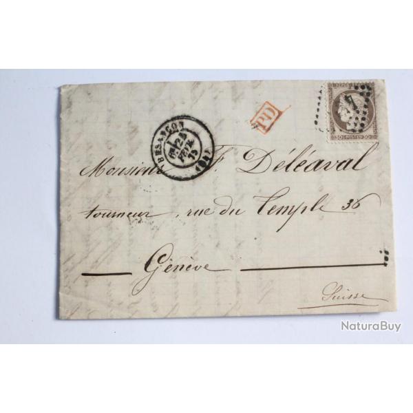 Pli marque postale France Crs IIIe rpublique 30c 1975