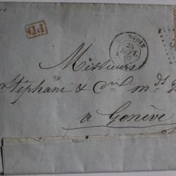 Pli marque postale France empire lauré 30c 1967