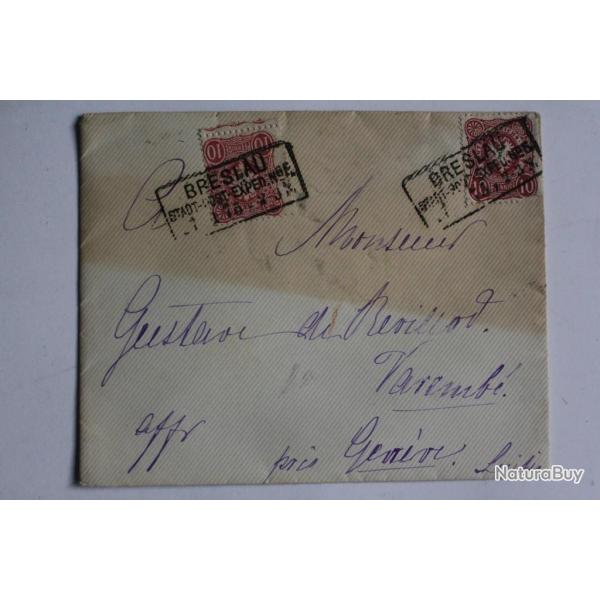 Timbres Allemagne empire 10 pfennige oblitr Breslau 1876