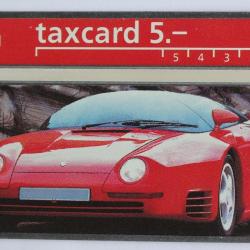 Télécarte L&G Porsche Michael Madsen Autoart 212L Suisse 1992
