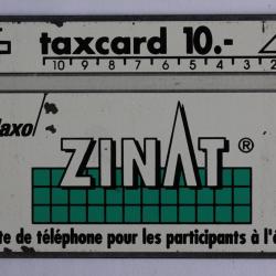 Télécarte L&G Zinat Glaxo AG français 912E Suisse 1989