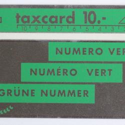 Télécarte L&G Numéro vert 004B vert clair Suisse 1990