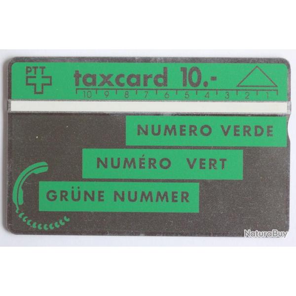 Tlcarte L&G Numro vert 004B vert clair Suisse 1990