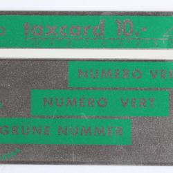 Télécarte L&G Numéro vert 101C vert foncé Suisse 1991