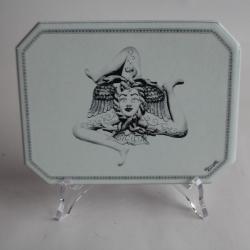 Plaque faïence Gival Trinacria Sicile