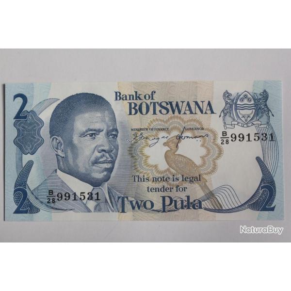Billet 2 Pula Botswana 1989-1992 neuf