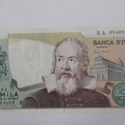 Billet 2000 Lire Galilée Italie 1973 neuf