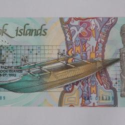 Billet 3 Dollars Îles Cook 6th Festival Pacific Arts 1992 neuf