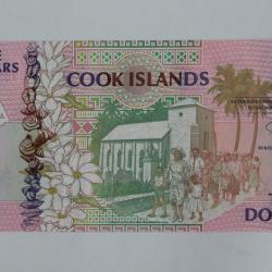 Billet 3 Dollars Îles Cook Aitutaki 1992 neuf