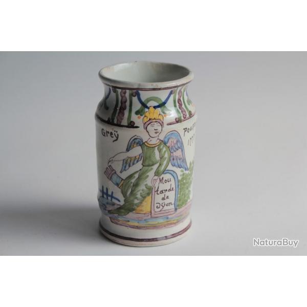 Pot de moutarde porcelaine GREY POUPON Dijon